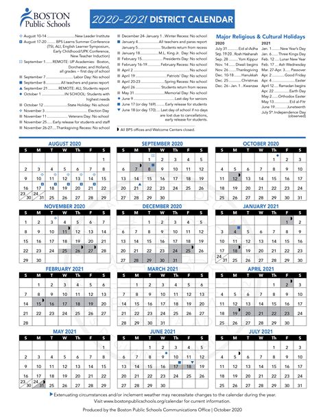 Bcps 2021 To 2022 Calendar